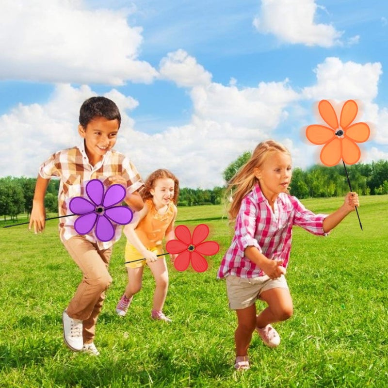 B bangcool Wind Spinners Sunflower Lawn Pinwheels Windmill Party Pinwheel Wind Spinner for Patio Lawn & Garden - Image 2